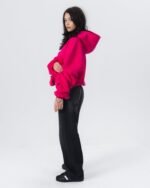 CRYSTALAND ESSENTIAL HOT PINK HOODIE - obrazek 4