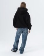 CRYSTALAND ESSENTIAL BLACK HOODIE - obrazek 3