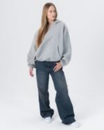 CRYSTALAND ESSENTIAL GREY HOODIE - obrazek 3