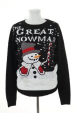 Sweter czarny świąteczny