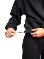 CRYSTALAND BASIC BLACK HOODIE - obrazek 6