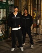 CRYSTALAND BLACK ZIP UP HOODIE - obrazek 3