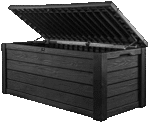 💕Wyprzedaż💕Keter Outdoor Storage Deck Box, 150 galonowy kosz na śmieci z żywicy i ławka tarasowa - obrazek 13