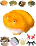 Ręcznie robione etui ochronne na słuchawki bezprzewodowe Ugly Frog do AirPods 4/Pro 3, etui z motywem dziwnej ropuchy, kompatybilne etui z motywem zwierząt, miękkie, odporne na zarysowania ochraniacze, wyjątkowy prezent - obrazek 4